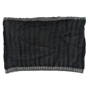 Free Press Black Soft Knit Infinity Scarf